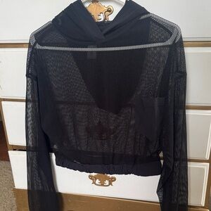 Black Mesh Women's hoodie